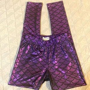 M Purple Mermaid Legging
